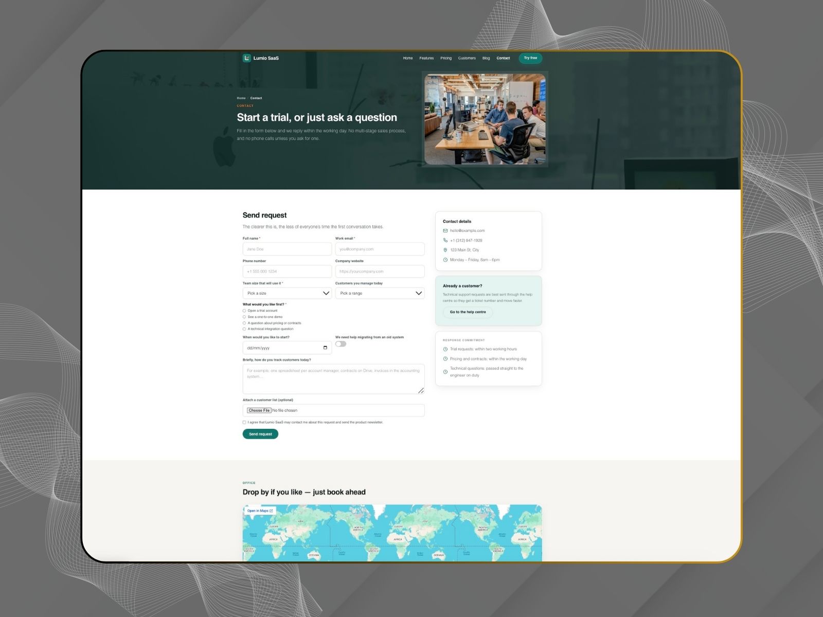 Lumio SaaS template, screenshot 5 of 6